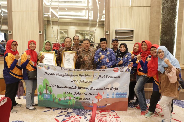 RW 01 Rawa BadakUtara Raih apresiasi Masyarakat Peduli Lingkungan Provinsi DKI Jakarta Tahun 2023