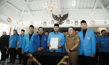 AYEP SETIAWAN DILANTIK JADI KETUA KNPI KUNINGAN, PEMUDA DIDORONG BERGERAK LEBIH NYATA