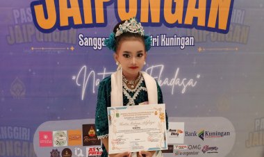 GHAITSA RAHMA ADZKIYA TAMPILKAN BAKAT SENI JAIPONGAN DI AJANG NATYAKALA EKADASA KUNINGAN 2026