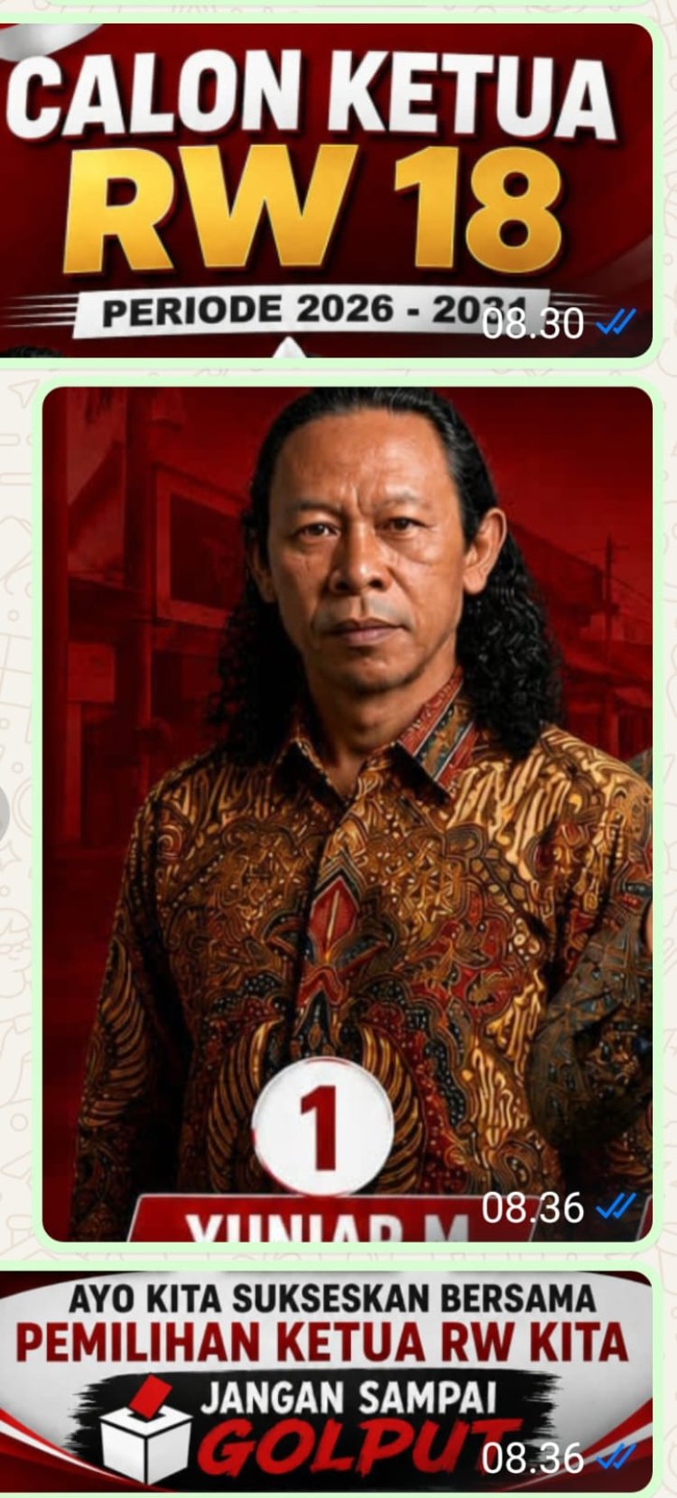 YUNIAR MUSTOFA, SOSOK YANG SIAP MENGABDI UNTUK RW 18 WISMA JAYA