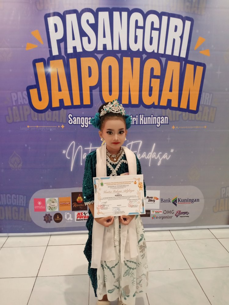 GHAITSA RAHMA ADZKIYA TAMPILKAN BAKAT SENI JAIPONGAN DI AJANG NATYAKALA EKADASA KUNINGAN 2026